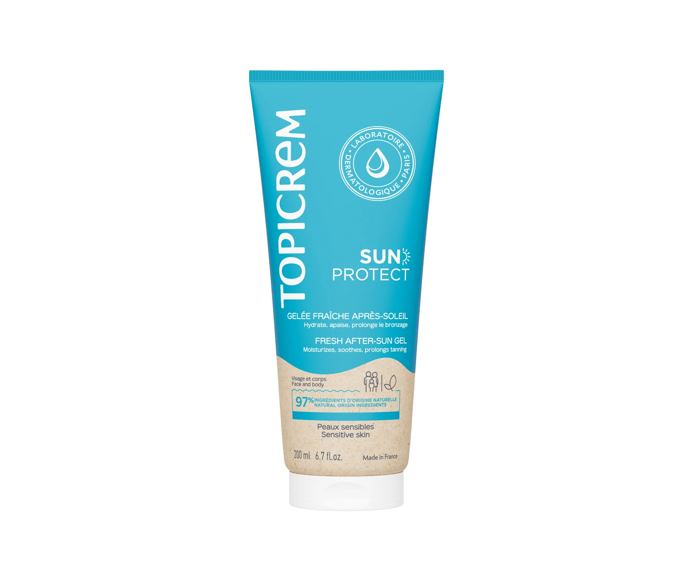 Тонізуючий гель після засмаги Topicrem (Топікрем) Sun Protect, 200 мл