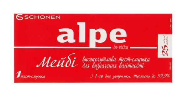 Тест для визначення вагітності Алпе ін-вітро Мейбі (Alpe in-vitro Maybe), 1 шт.