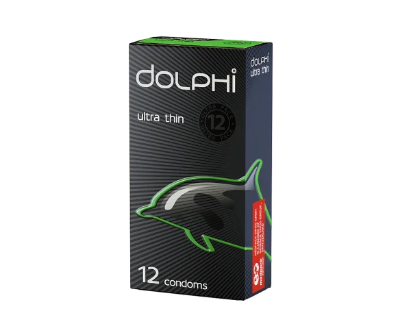 Презервативы Долфи ультра тонкие (Dolphi Ultra Thin), 12 шт.