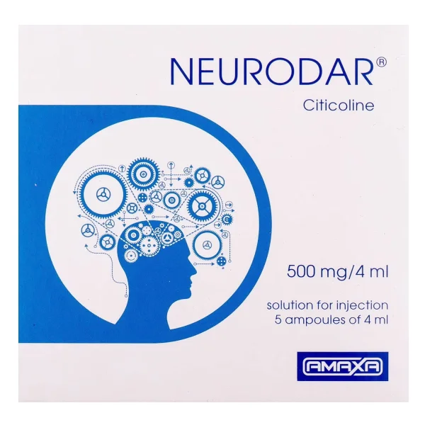 Нейродар раствор для инъекций 500 мг/4 мл, в ампулах по 4 мл, 5 шт.