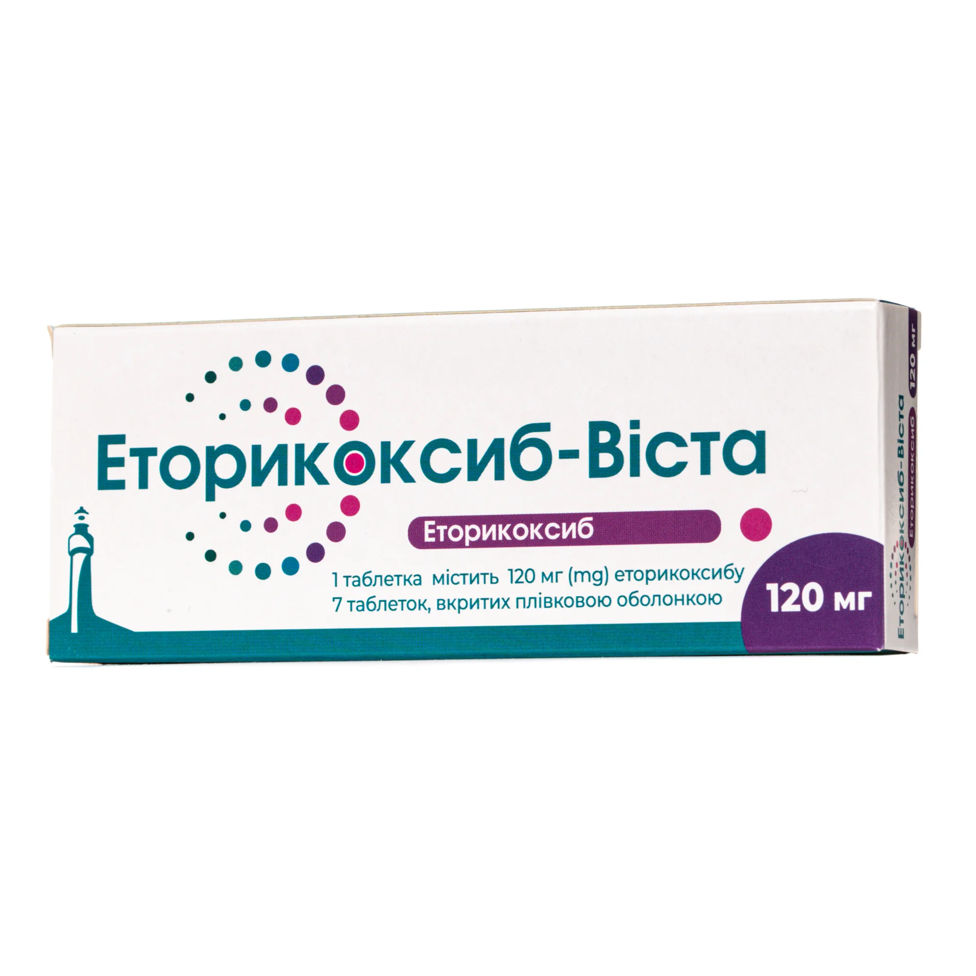Еторикоксиб-Віста таблетки по 120 мг, 7 шт.