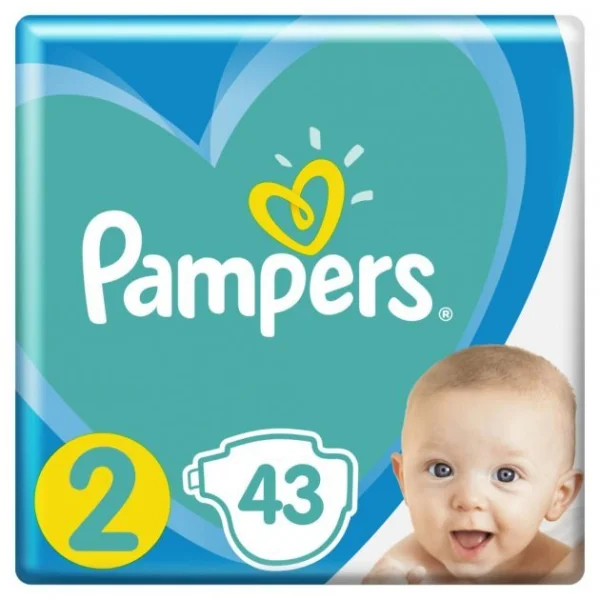Підгузники Памперс Ню Бейбі Міні (Pampers New Baby Mini) (4-8кг), 43 шт.