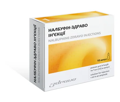 Налбуфін-Здраво р-н д/ін. 10 мг/мл амп. 1мл №10