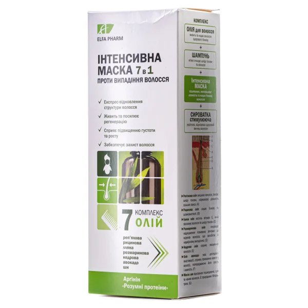 Шампунь для волос Elfa Pharm (Эльфа фарм) 7 масел, 7 в 1, 200 мл