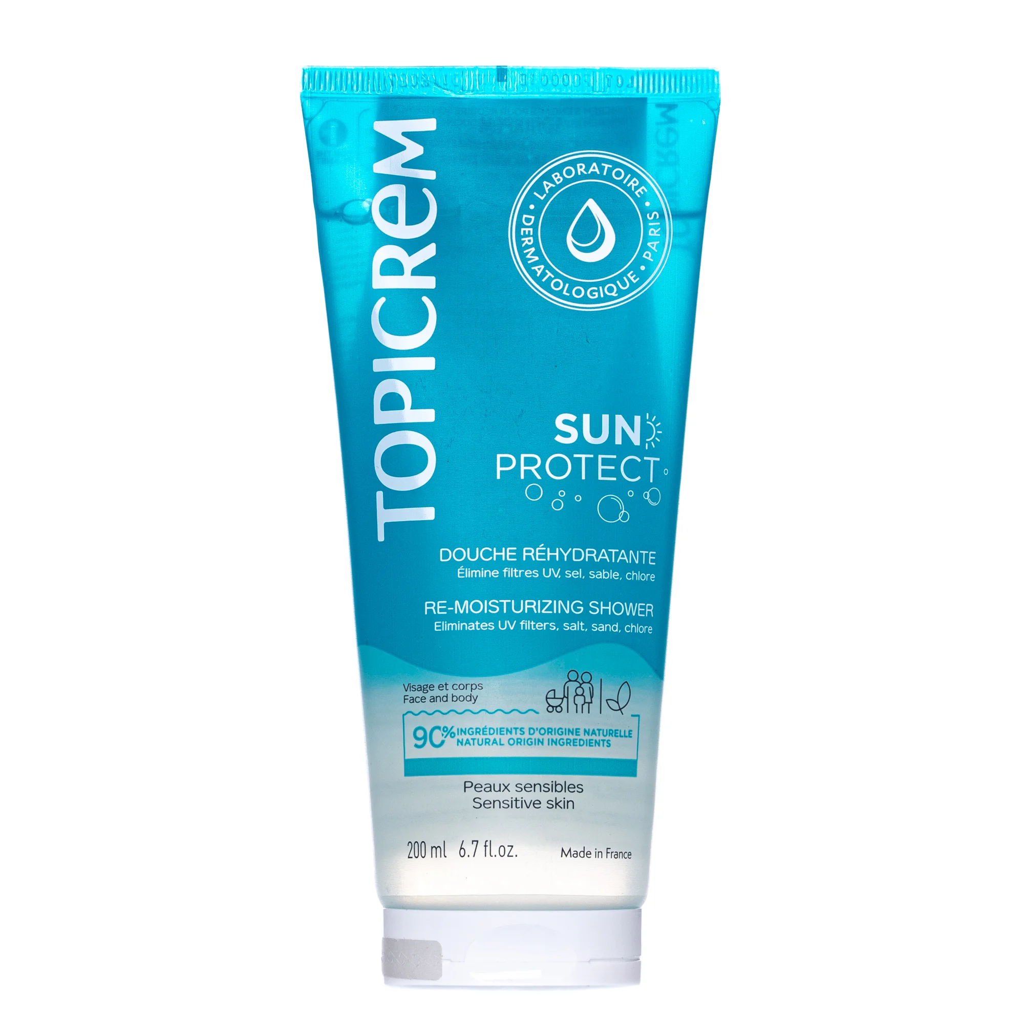 Зволожувальний гель для душу Topicrem (Топікрем) Sun Protect після засмаги, 200 мл