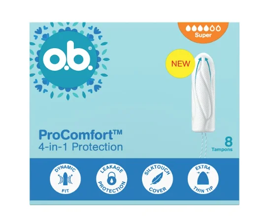 Тампони ОВ про комфорт супер (o.b. ProComfort Super), 8 шт.
