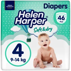 Підгузки Helen Harper (Хелен Харпер) Soft & Dry Maxi 4 (7-18кг), 46 шт.