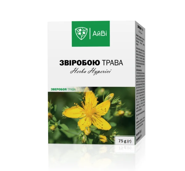 Звіробою трава, Віола ПрАТ (Україна, Запоріжжя), трава 75 г пачка, тм АйВі