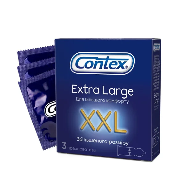 Презервативы Контекс Экстра Лардж (Contex Extra large XXL), 3 шт.