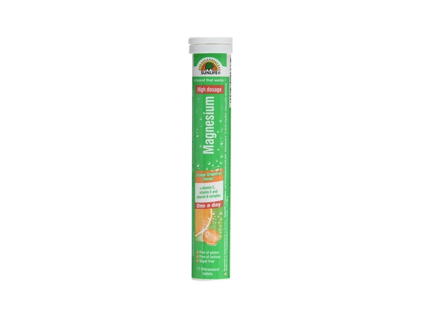 Вітаміни Sunlife Magnesium + B-Komplex Brausetabletten таблетки шипучі, 17 шт.