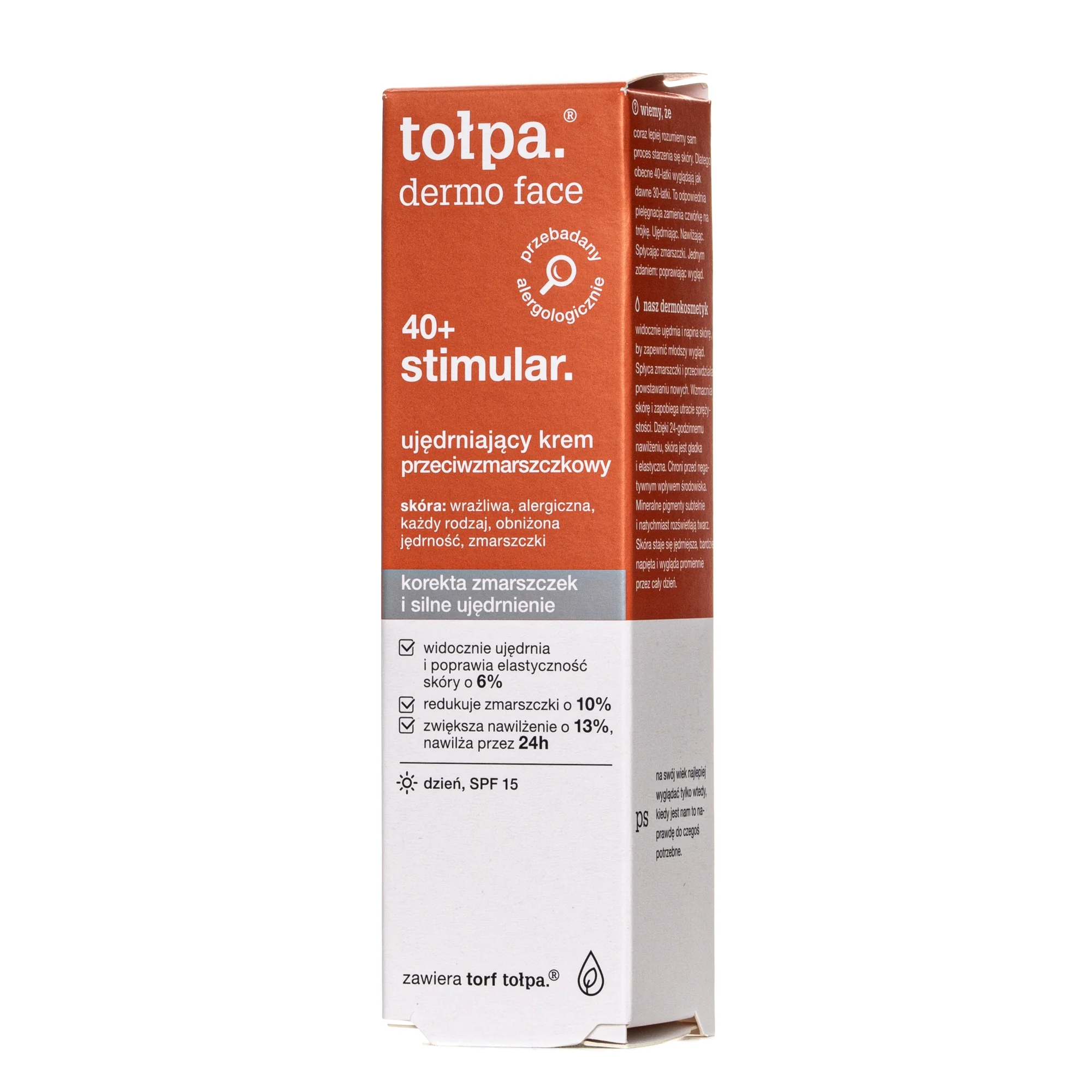 Крем денний Tolpa (Толпа) Dermo Face Stimular 40+ проти зморшок SPF15, 40 мл