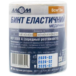 Алком Бинт еласт. мед. 8см*3м