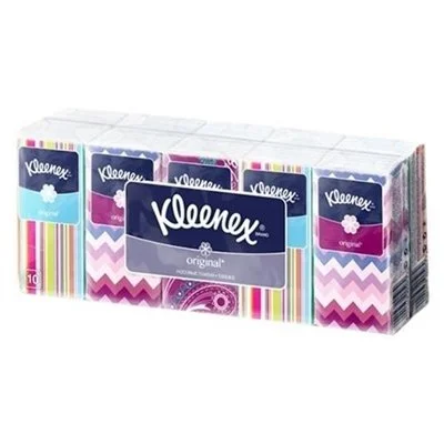Носовые платки Клинекс (Kleenex) Оригинал (Original), 10 х 10 (100 шт.)