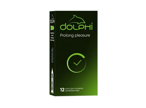 Презервативи латексні Dolphi (Долфі) Prolong pleasure, 12 шт.
