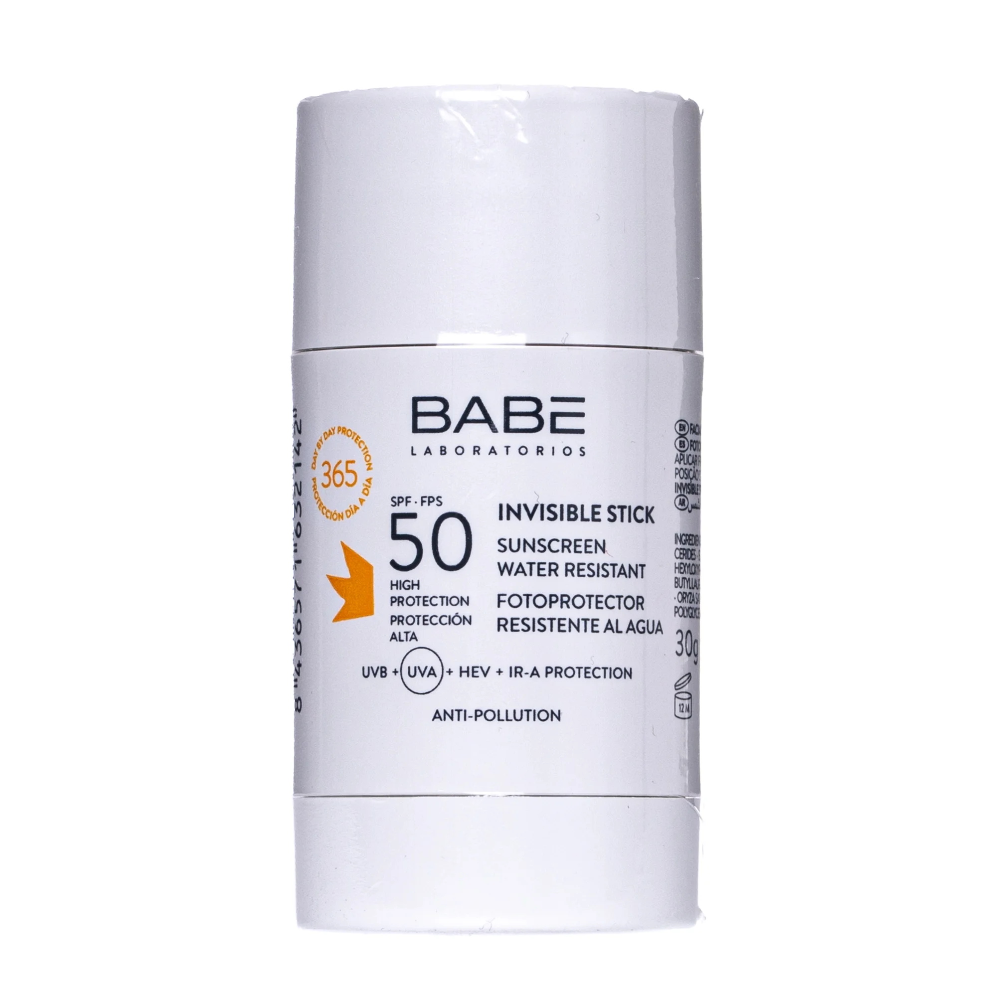 Сонцезахисний стік для обличчя і тіла Babe Laboratorios (Бабе) SPF50 невидимий прозорий, 30 г