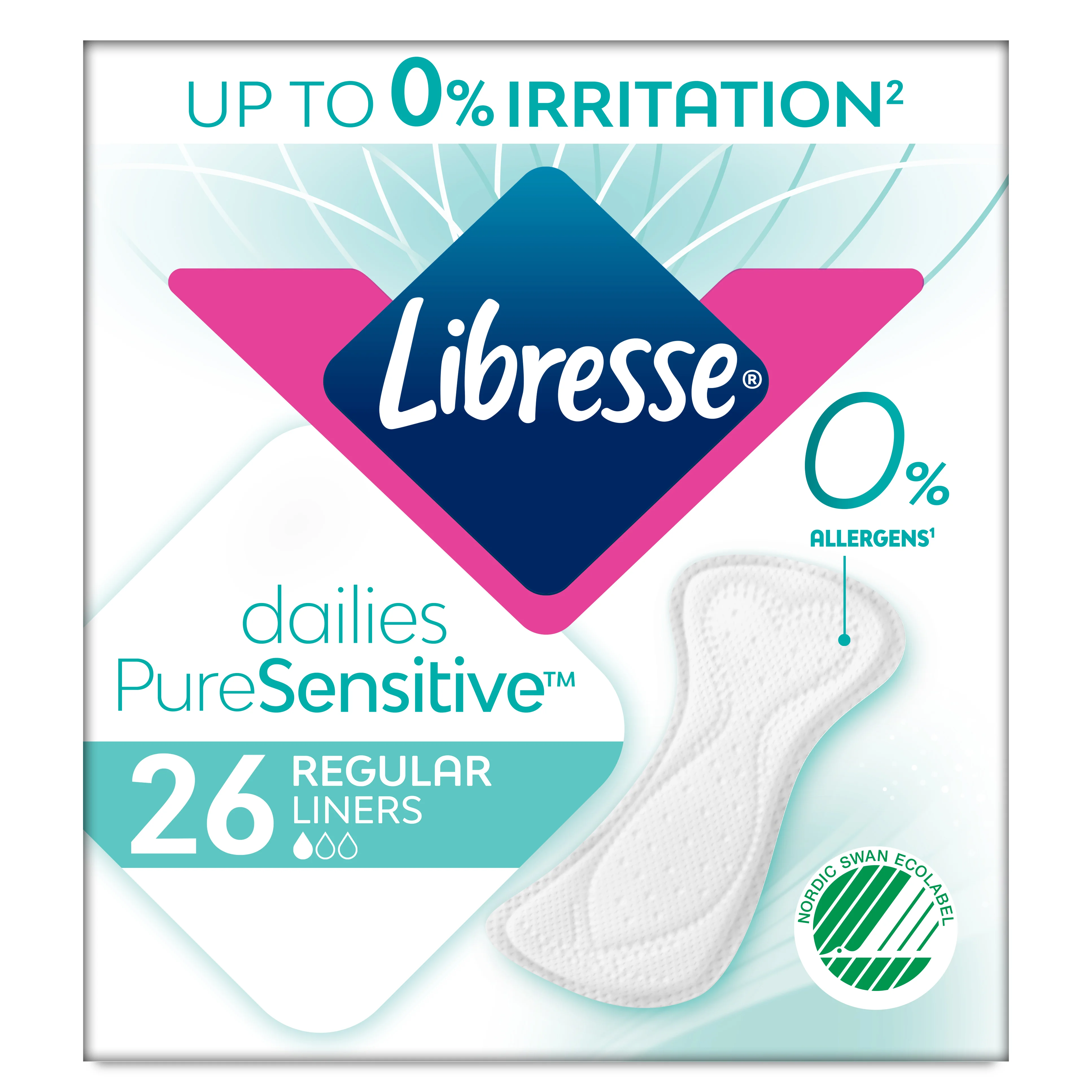 Прокладки щоденні Libresse (Лібресс) Pure Sensitive Normal, 26 шт.