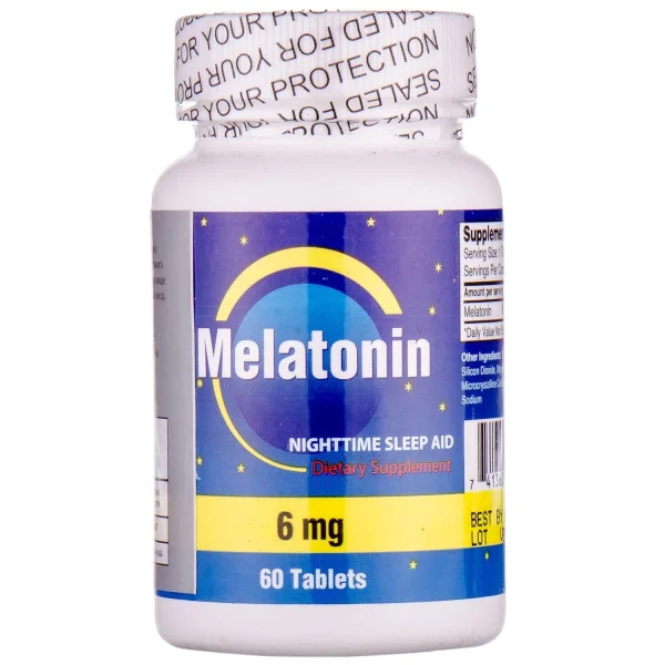 Мелатонин таблетки по 6 мг, 60 шт.