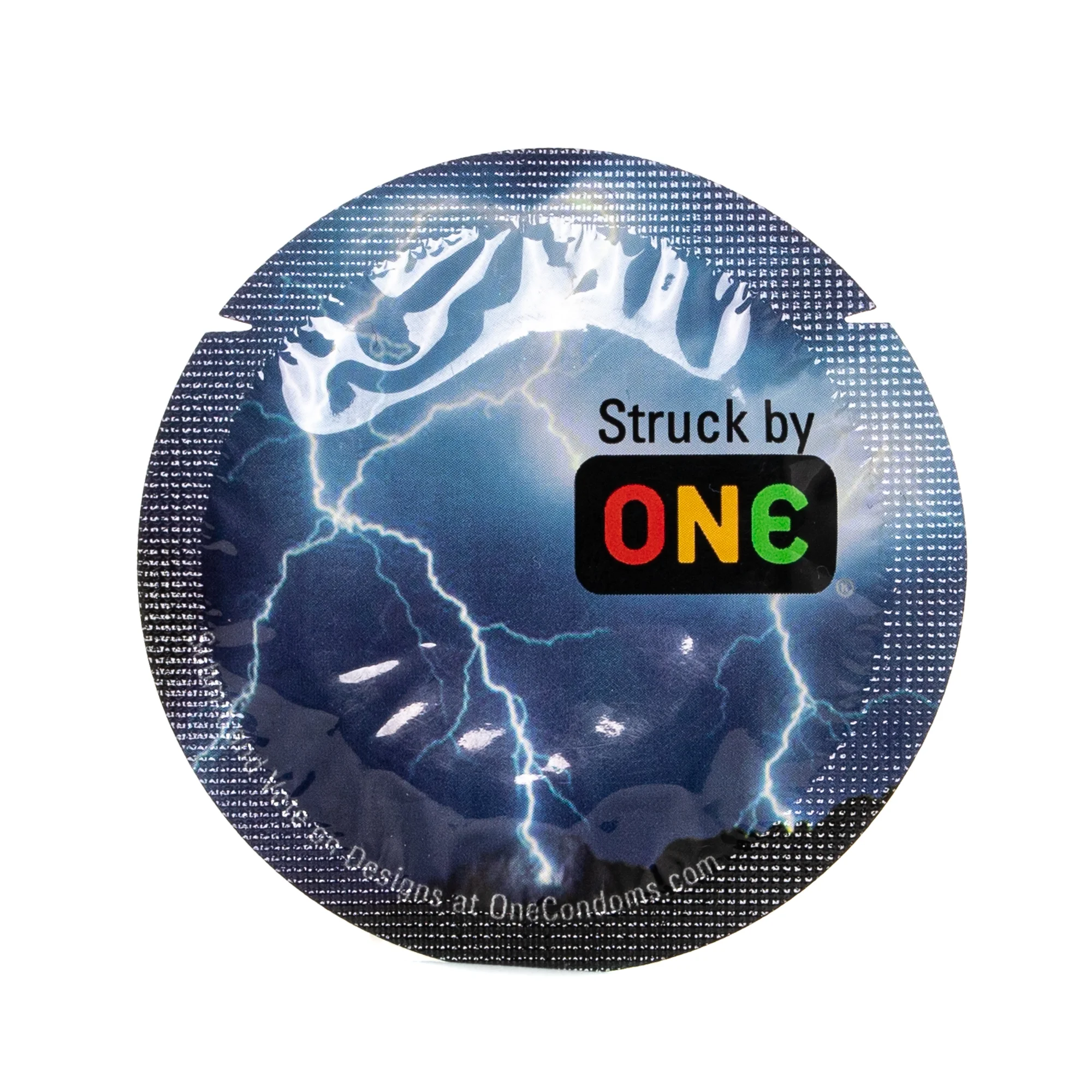 Презерватив ONE (Ван) Color Sensations, фіолетовий, 1 шт.
