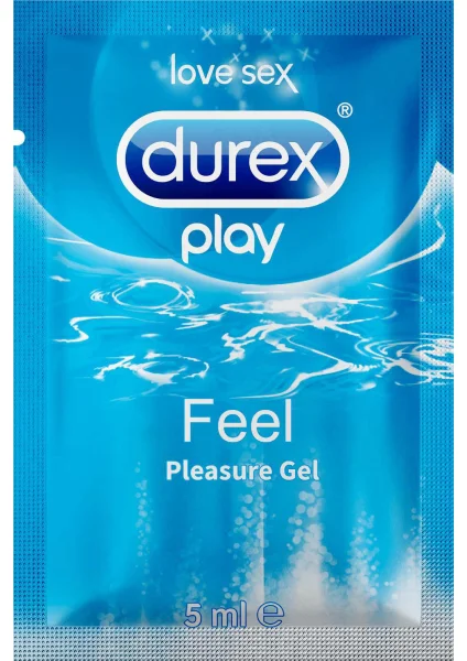 Гель-змазка Дюрекс Плей Філ довготривалої дії (Durex Play Feel), по 5 мл, 50 шт.