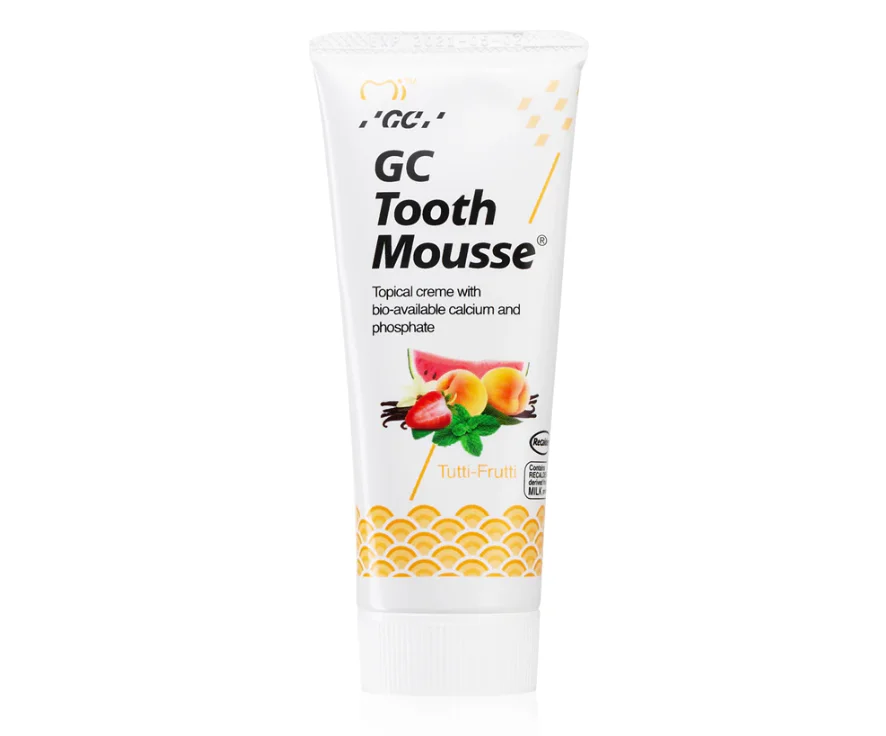 Ремінералізаційний крем Тус Мус (Tooth Mousse) Тутті Фрутті з біоактивним кальцієм та фосфат-іонами, 35 мл