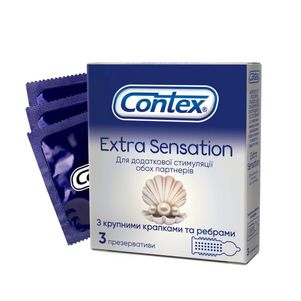 Презервативы Контекс Экстра Сенсация (Contex Extra Sensation), 3 шт.