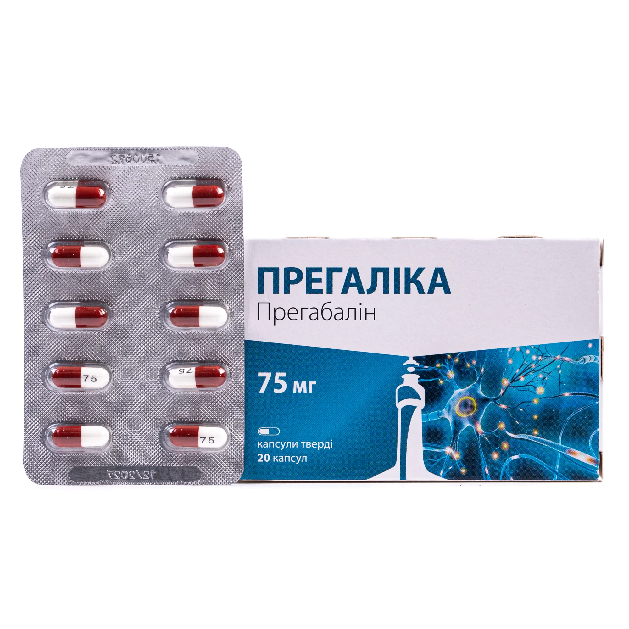 Прегаликакапсулыпо75мг,20шт.