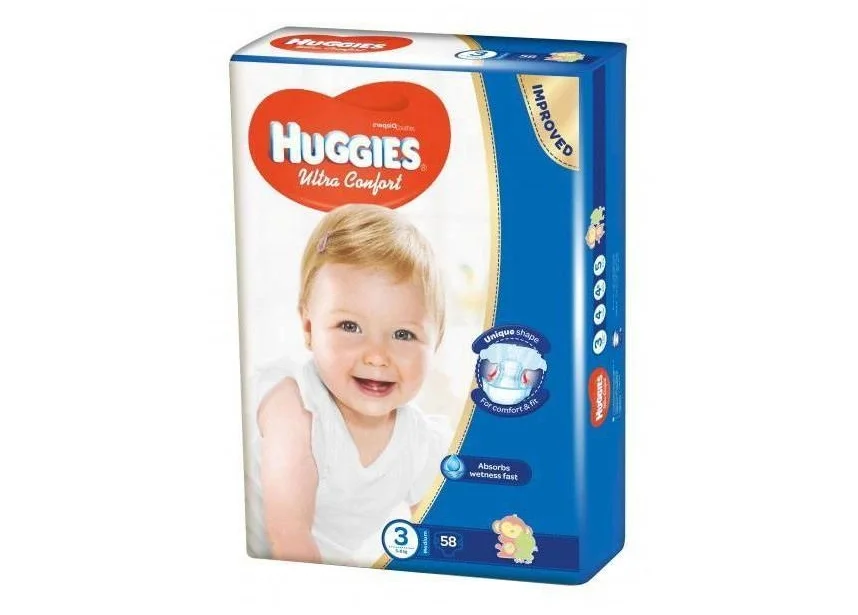 Підгузники Huggies (Хагіс) Ultra Comfort 3 (5-8 кг), 56 шт.