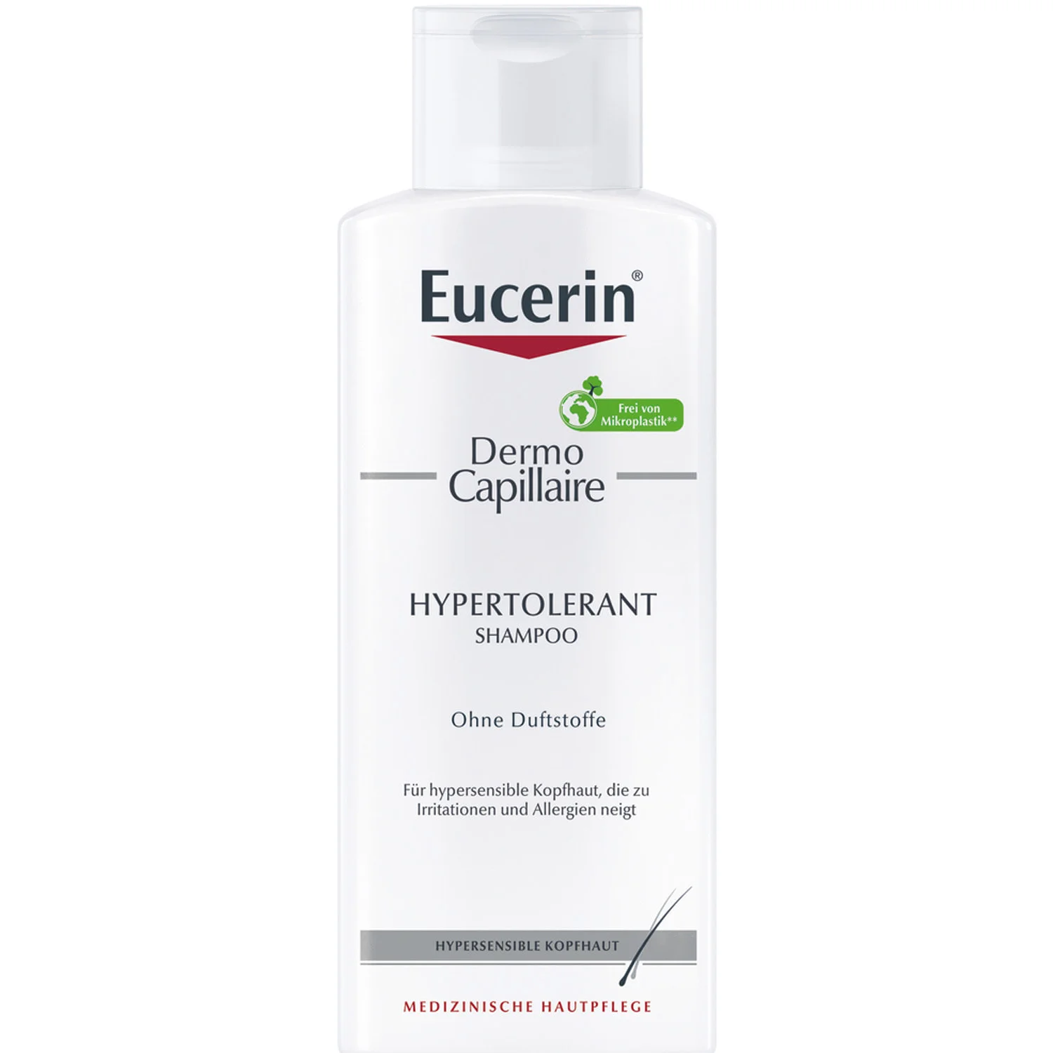 Шампунь Eucerin DermoCapillaire (ДермоКапіляр) для гіперчутливої шкіри голови схильної до подразнень та алергій, 250 мл