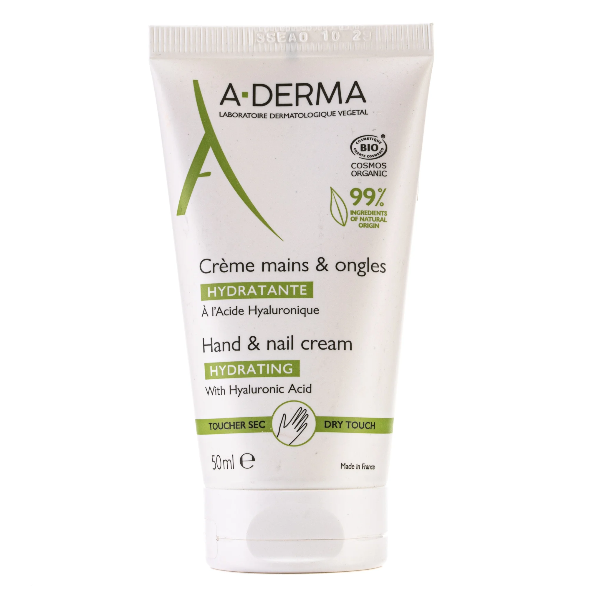 Крем для рук та нігтів A-Derma (А-дерма) з гіалуроновою кислотою, 50 мл