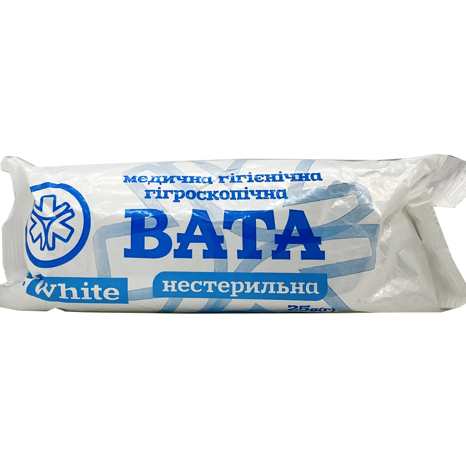 Вата нестерильна Dr.White Екобинт, ролик 25 г, 1 шт.