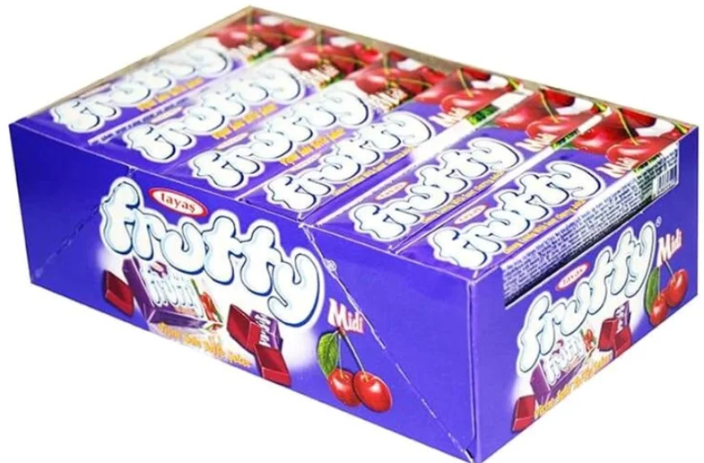Цукерка жувальна Frutty Midi (Фруті міді) зі смаком вишні, 1 шт.
