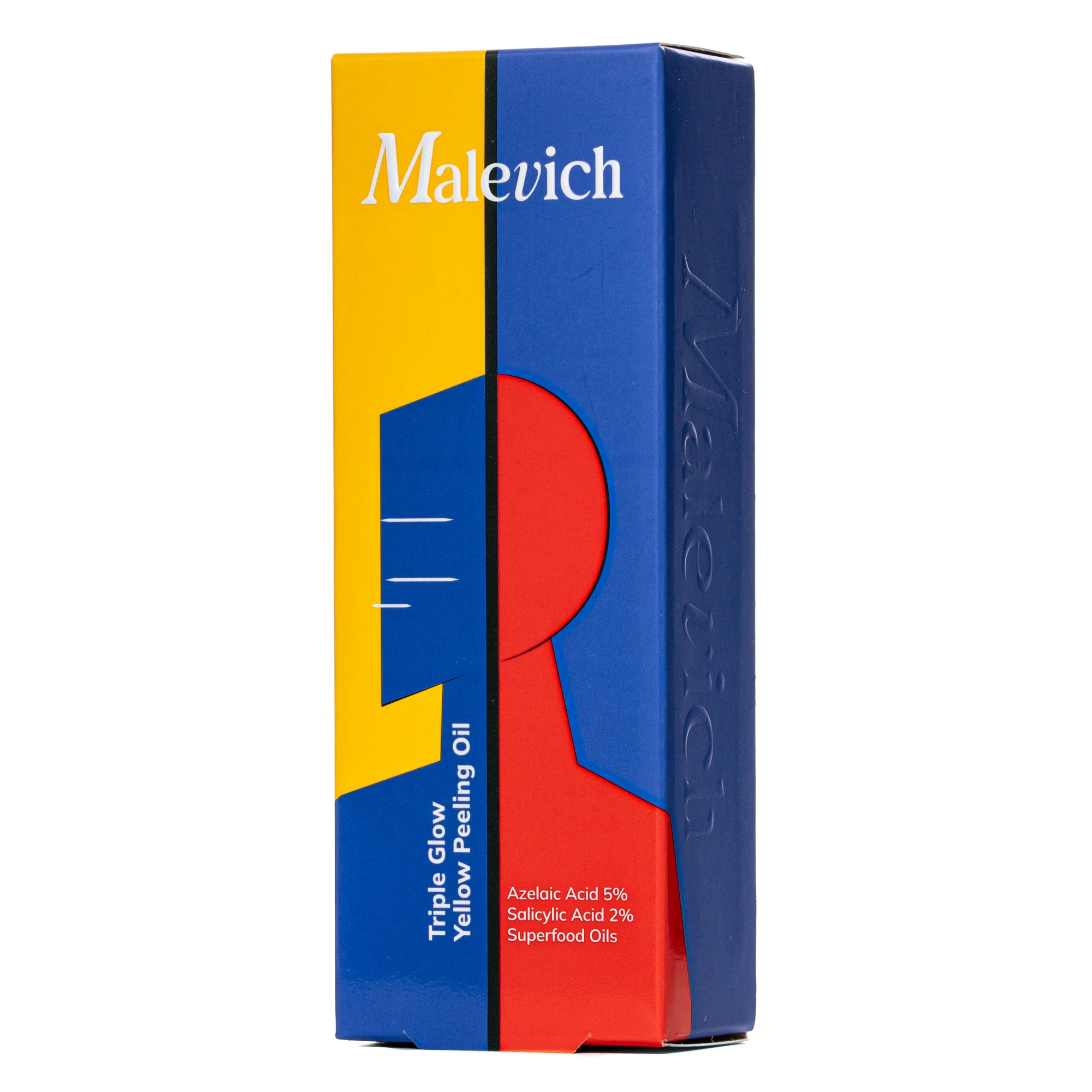 Олія для обличчя Malevich (Малевич) Жовта пілінг-олія потрійне сяйво, 75 мл