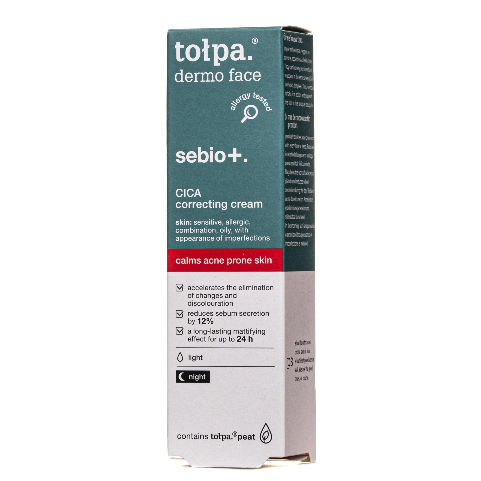 Крем для обличчя Tolpa (Толпа) Dermo Face Sebio+ Cica коригуючий, 40 мл