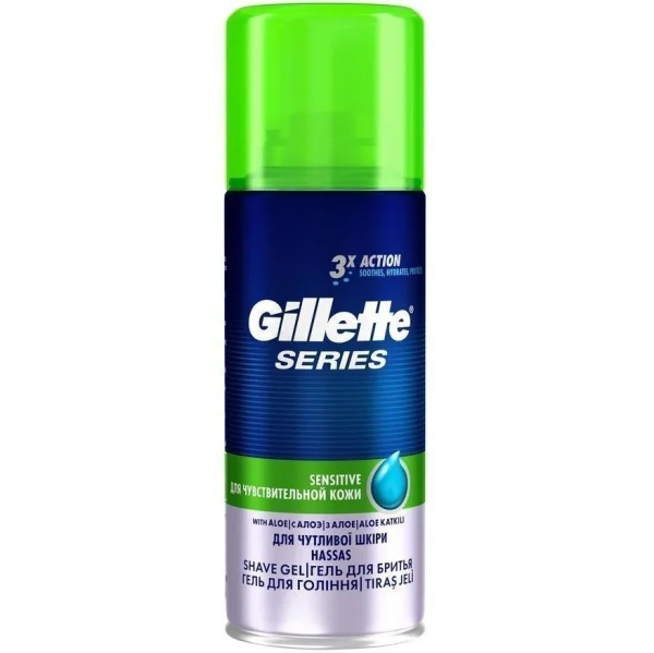 Пена для бритья Джилет (Gillette) смысл скин для чувствительной кожи с алоэ, 100 мл