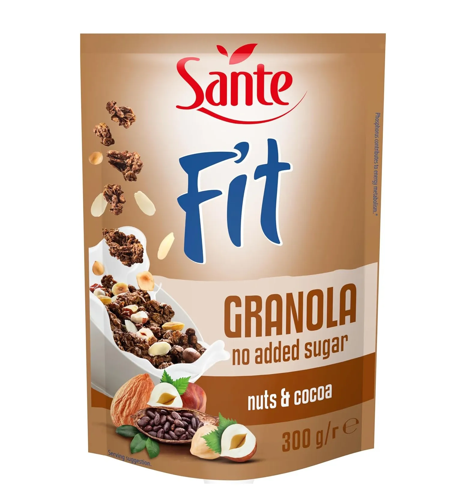 Гранола Sante (Санте) Fit горіхи какао без додавання цукру, 300 г