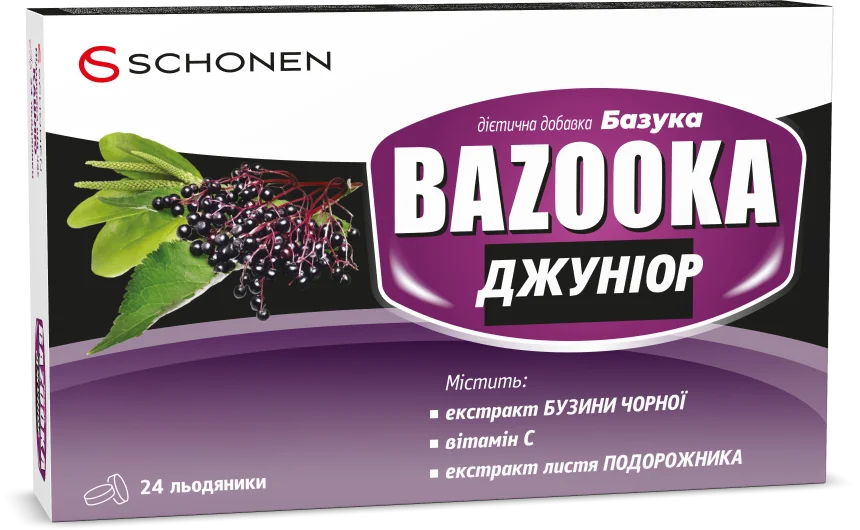 Базука Джуніор льодяники, 24 шт.