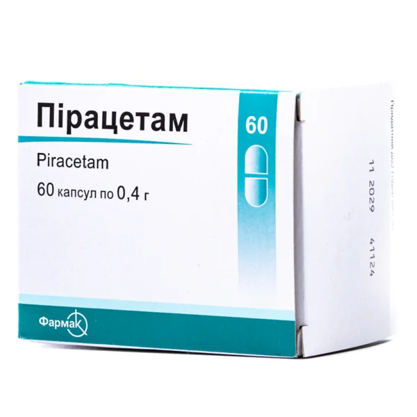 Пірацетам капсули по 400 мг, 60 шт.