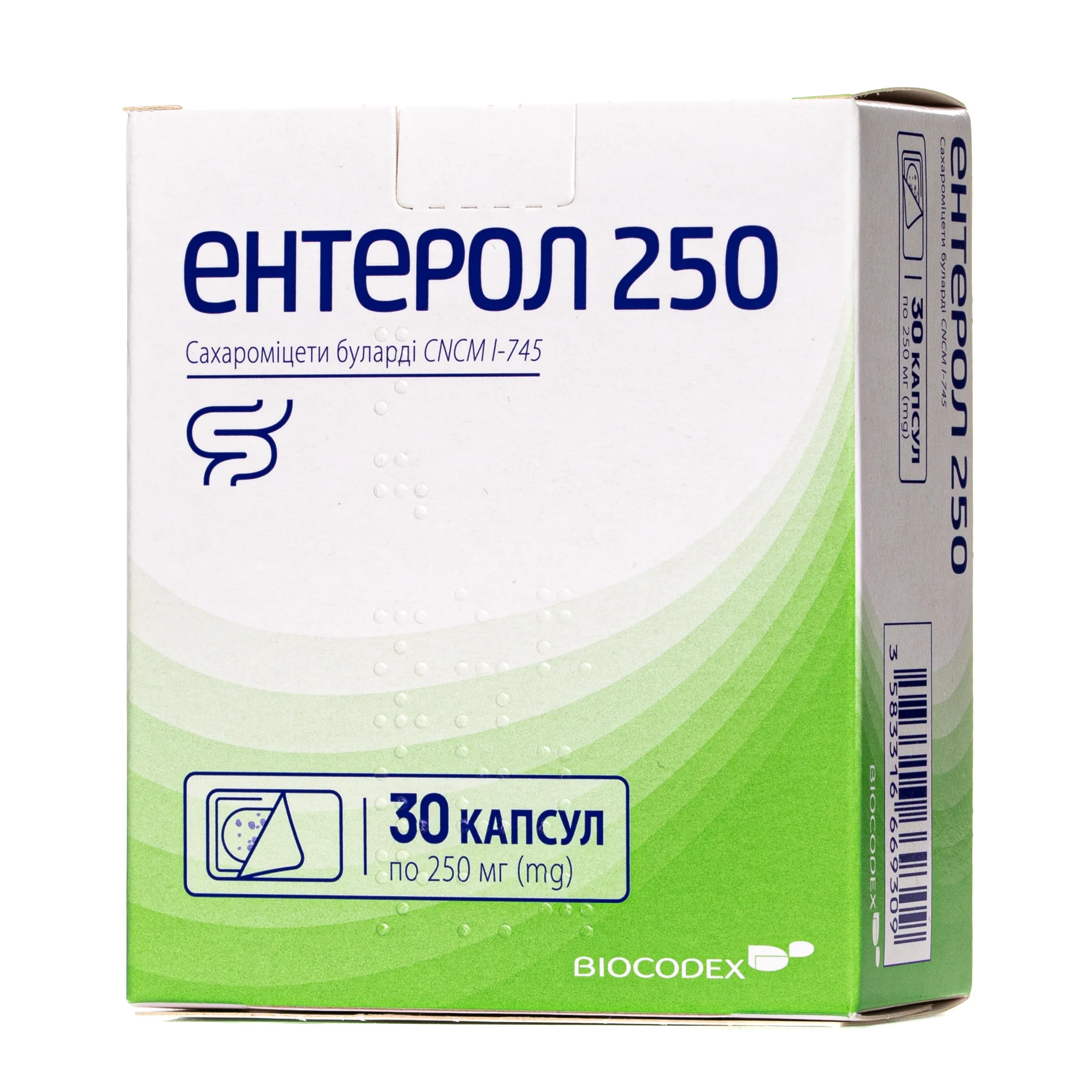 Ентерол капсули по 250 мг, 30 шт.