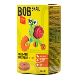 Набір цукерки Равлик Боб (Bob Snail) яблуко-груша та іграшка, 20 г