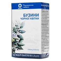 Бузини чорної квіти у фільтр-пакеті по 1,5 г, 20 шт.