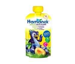 Пюре фруктове Hamanek (Хаменек) яблуко та слива, 120 г