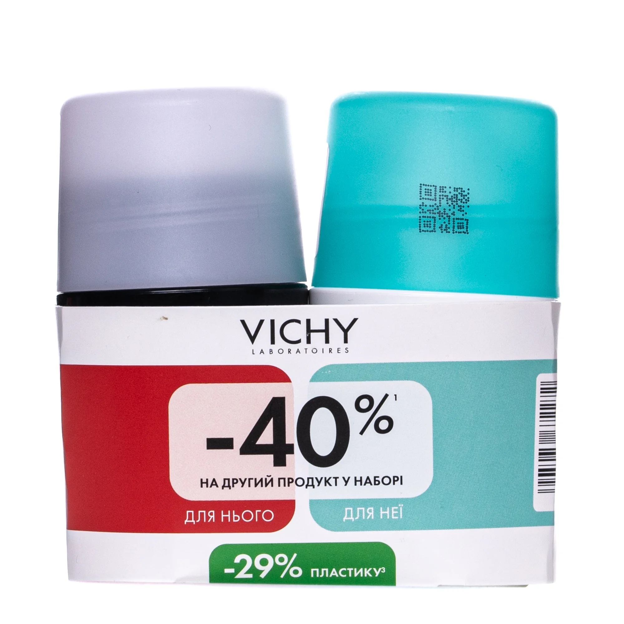 Набір антиперспірантів Vichy (Віши) чоловічий та жіночий 48 год