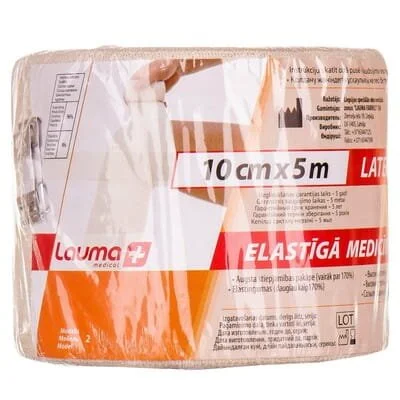 Бинт Лаума (Lauma) еластичний медичний, 10 см х 5,0 м