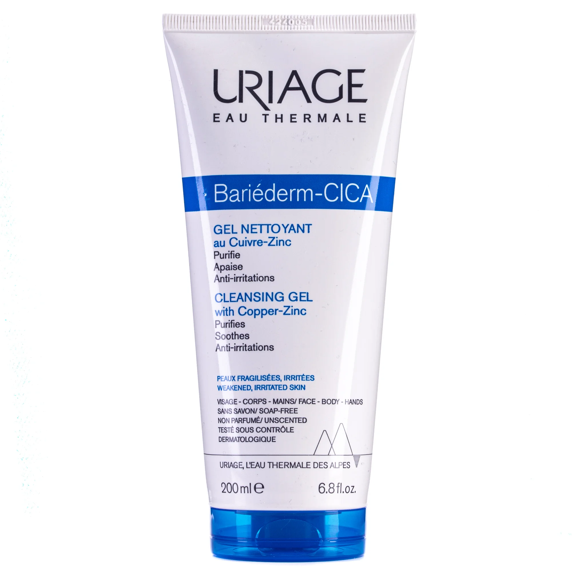 Гель очищуючий Uriage (Урьяж) Bariederm Cica з міддю і цинком, 200 мл