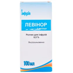 Левінор розчин для інфузій 0,5%, 100 мл