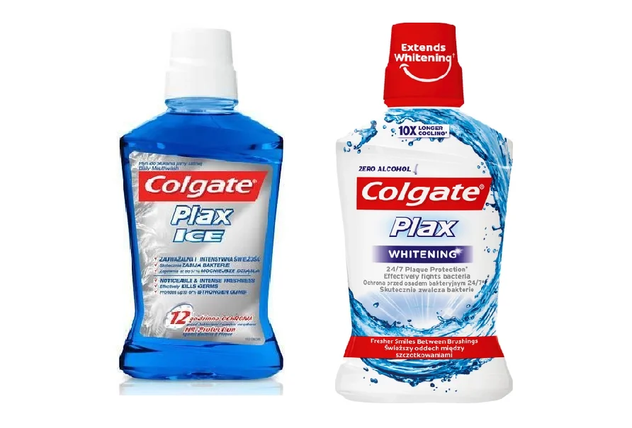 Ополіскувач для ротової порожнини Colgate (Колгейт) відбілюючий, 250 мл + Plax Ice, 250 мл