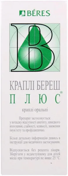 Капли Береш Плюс, 100 Мл: Инструкция, Цена, Отзывы, Аналоги.
