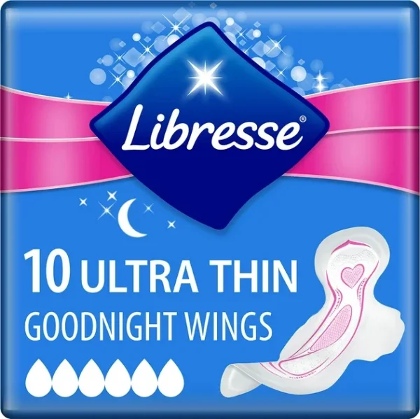 Прокладки Libresse Ultra Goodnight Soft (Либресс Ультра Гуднайт Софт), 10 шт.