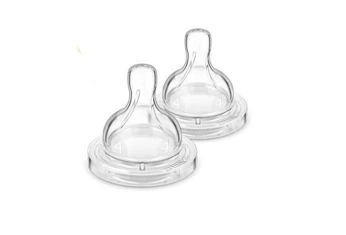 Соска силіконова Avent (Авент) Classic для густої їжі від 6 місяців, 2 шт.