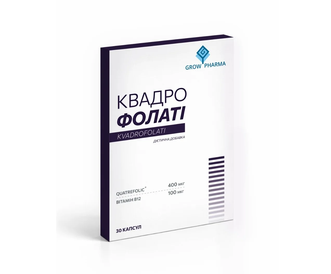 Квадрофолаті капсули, 30 шт.